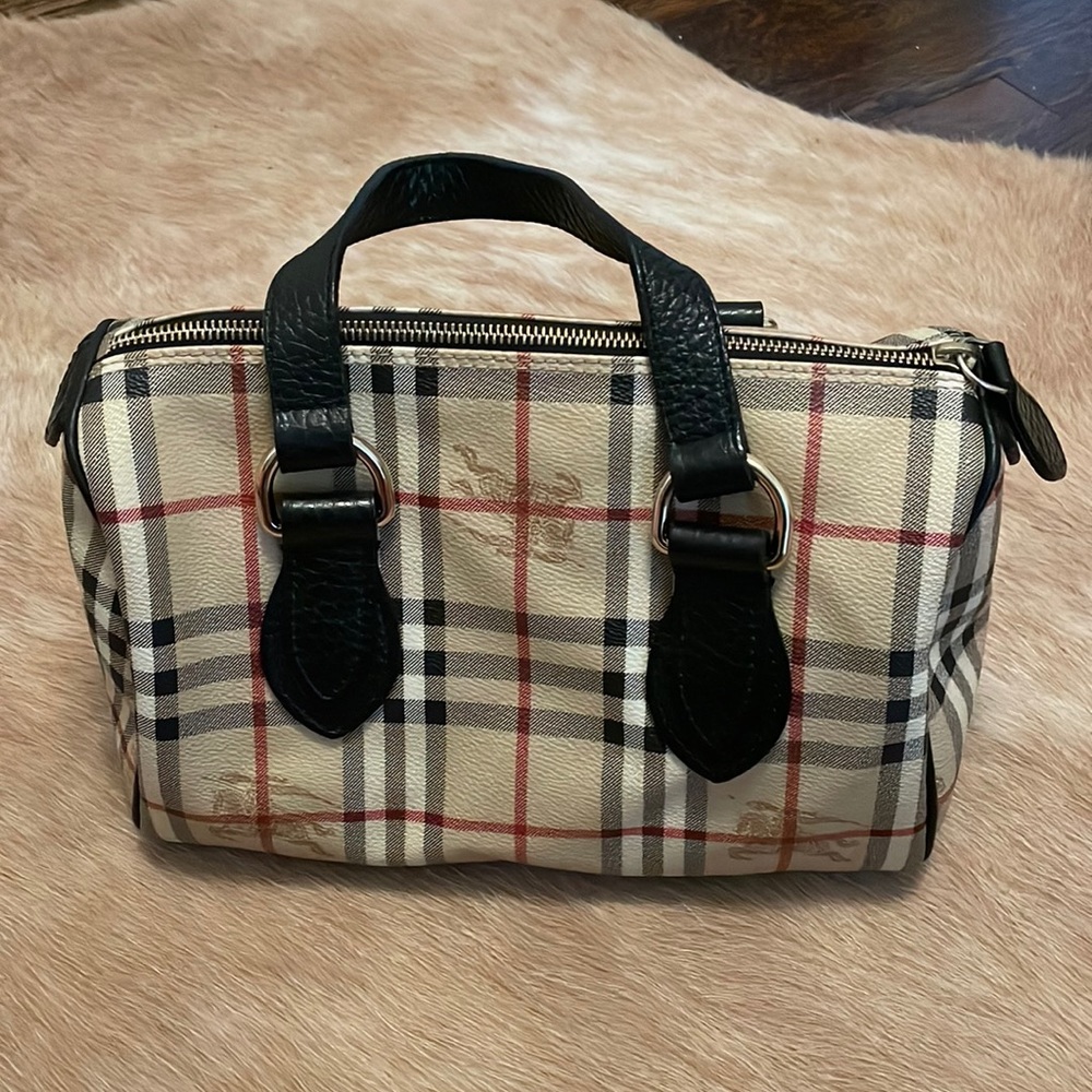 Vintage Check Burberry Boston bag